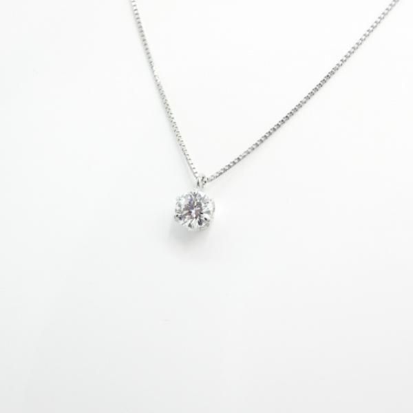 ダイヤモンドネックレス D 0.278ct E-VS2-VG 45cm Pt900 中央宝石研究