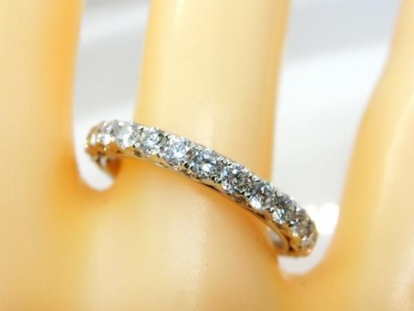 ダイヤモンドハーフエタニティリング D 0.82ct K18WG BOUTIQUE LINE