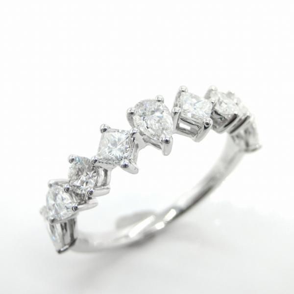 ファンシーシェイプダイヤモンドリング D 0.73ct 0.23ct 0.18ct K18WG