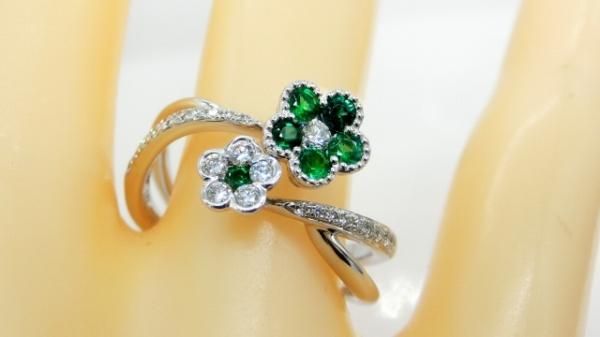 エメラルドダイヤモンド エメラルド 3.45ct ダイヤモンド 0.81ct