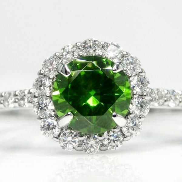 デマントイドガーネット ダイヤモンドリング DTG 0.54ct D 0.21 デマントイドガーネット ダイヤモンドリング DTG 0.54ct D 0.21