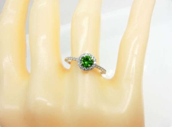 デマントイドガーネット ダイヤモンドリング DTG 0.54ct D 0.21 デマントイドガーネット ダイヤモンドリング DTG 0.54ct D 0.21