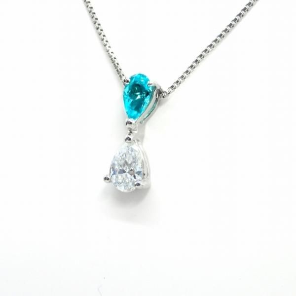 ペアシェイプダイヤモンド ブラジル バターリア産パライバトルマリン