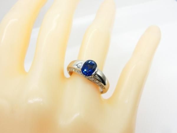 非加熱ブルーサファイア ダイヤモンドリング SA 1.53ct D 0.36ct 非加熱ブルーサファイア ダイヤモンドリング SA 1.53ct D 0.36ct