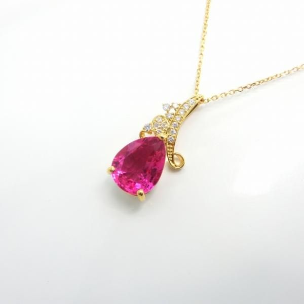ペアシェイプルベライト ダイヤモンドネックレス RU 3.00ct D ペアシェイプルベライト ダイヤモンドネックレス RU 3.00ct D