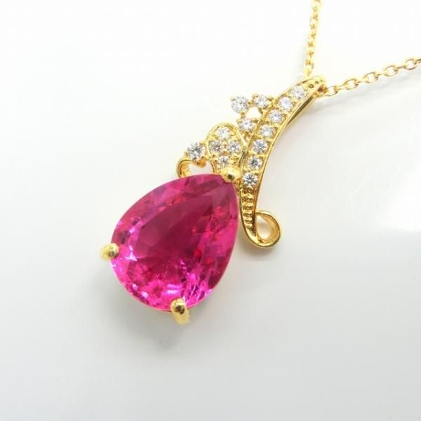 ڥץ٥饤 ɥͥå쥹 RU 3.00ct D 0.09ct 45cm K18YG C-LINE