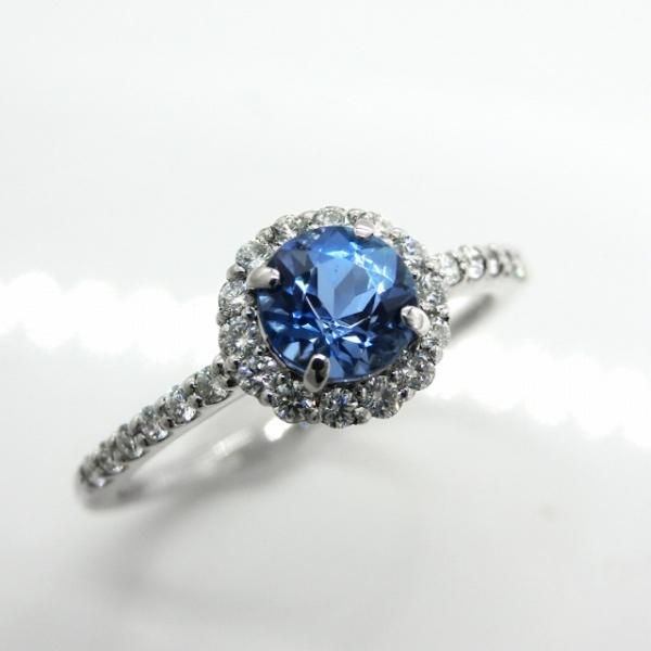 サンタマリアアクアマリン ダイヤモンドリング AQ 0.47ct D 0.22ct Pt950 GGSJ鑑別書付 BOUTIQUE LINE