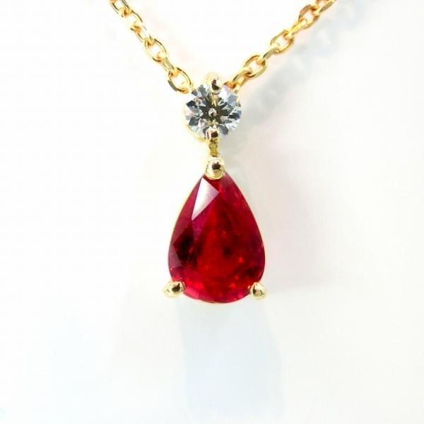 Ǯԥ֥åɥ顼ӡ ɥͥå쥹 R 0.48ct D 0.05ct 45cm K18YG AIGS̽