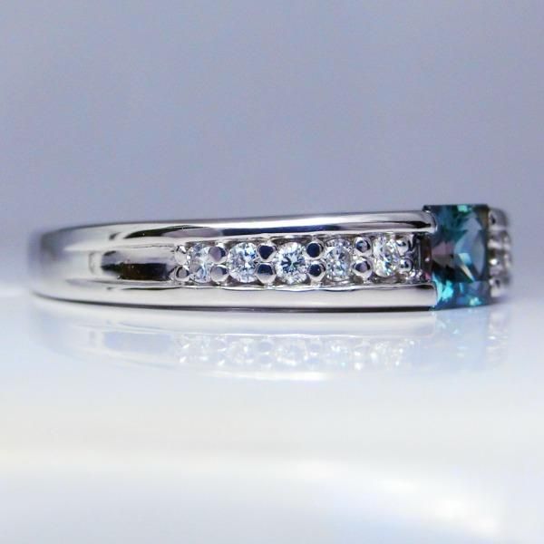 ブラジル産アレキサンドライト ダイヤモンドリング AX 0.32ct D