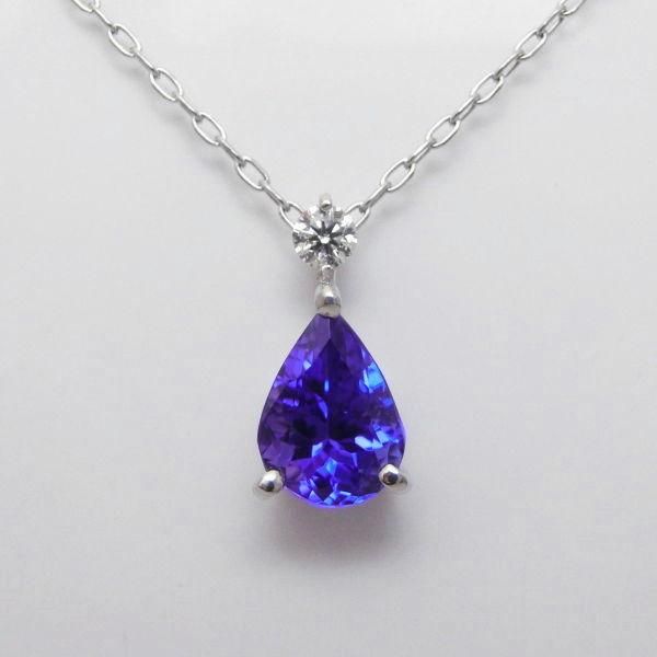 タンザナイト ダイヤモンドネックレス TA 1.17ct D 0.07ct 日独 タンザナイト ダイヤモンドネックレス TA 1.17ct D 0.07ct 日独