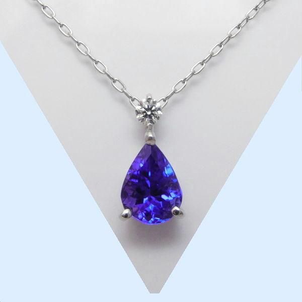 タンザナイト ダイヤモンドネックレス TA 1.17ct D 0.07ct 日独 タンザナイト ダイヤモンドネックレス TA 1.17ct D 0.07ct 日独