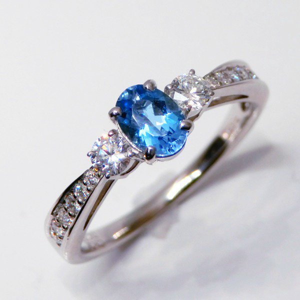 󥿥ޥꥢޥ ɥ AQ 0.303ct D 0.25ct Pt950 GGSJ̽ BOUTIQUE LINE