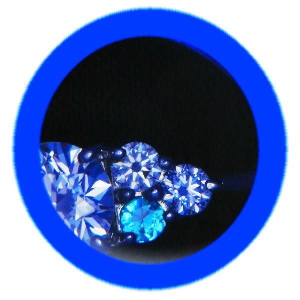 『専用です』天然パライバトルマリン ダイヤモンド リング 計0.23ct PT ダイヤモンド パライバトルマリンリング D 0.520ct E-VS1-3EX