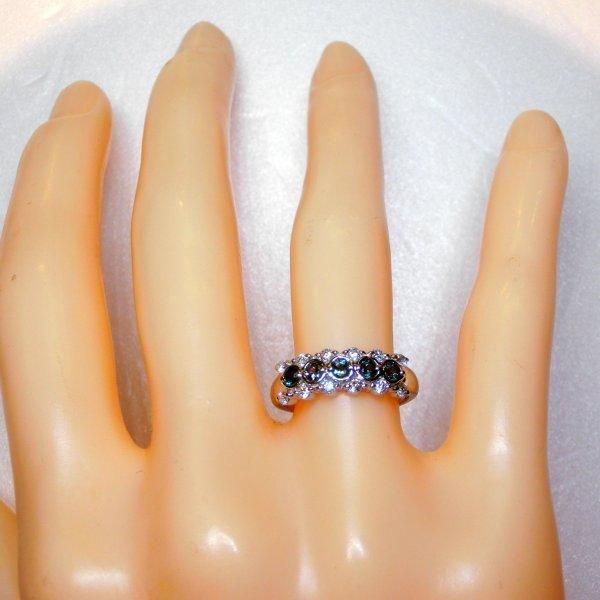 ブラジル産アレキサンドライトダイアモンドリング AX 0.28ct D0 ブラジル産アレキサンドライトダイアモンドリング AX 0.28ct D0