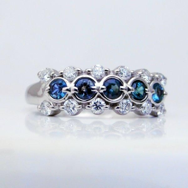 ブラジル産アレキサンドライトダイアモンドリング AX 0.28ct D0 ブラジル産アレキサンドライトダイアモンドリング AX 0.28ct D0