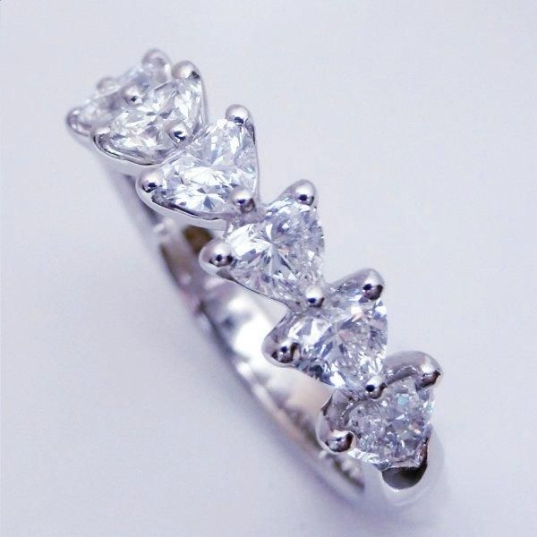 Dカラーハートシェイプダイヤモンドリング D 1.316ct D-VS2-VS1 Pt950 AGT鑑定書付 BOUTIQUE LINE