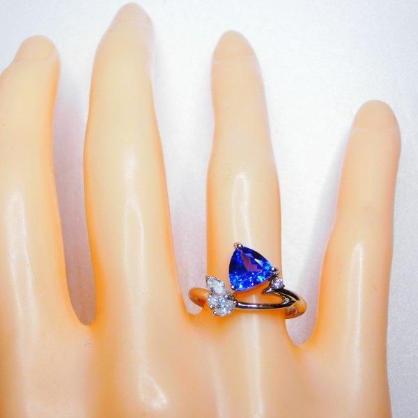トリリアントカットタンザナイト ダイヤモンドリング TA 1.14ct トリリアントカットタンザナイト ダイヤモンドリング TA 1.14ct