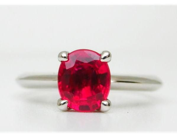 ミャンマー産ピジョンブラッドカラールビー リング R 1.22ct
