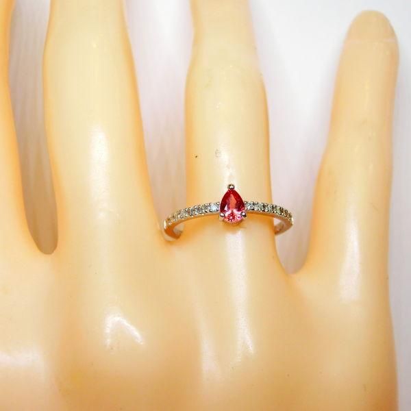 パパラチアサファイア ダイヤモンドリング PDS 0.272ct D 0.11ct パパラチアサファイア ダイヤモンドリング PDS 0.272ct D 0.11ct