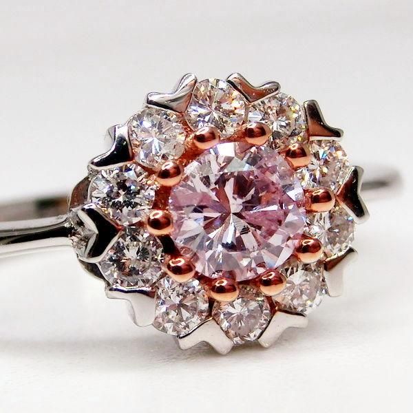 ピンクダイヤモンド 0.062ct/FIPP/I1 ダイヤモンド 0.8ct