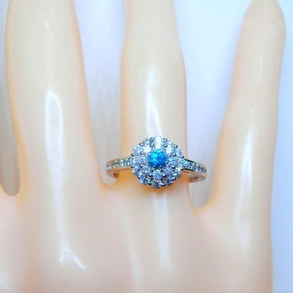 ブラジル産パライバトルマリン ダイヤモンドリング PA0.14ct D 0.57ct Pt950 GIA鑑別書付 BOUTIQUE LINE