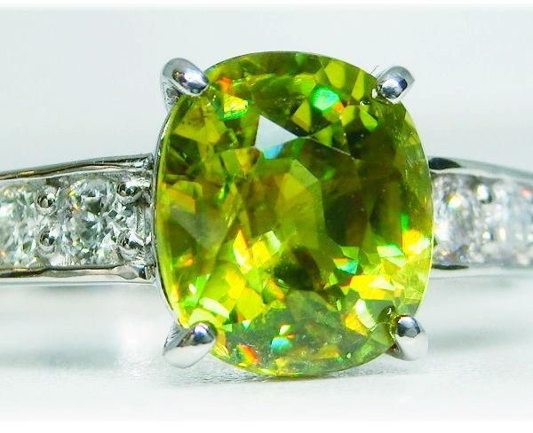 グリーンスフェーン グリーンスフェーン ダイヤモンドリング SH1.52ct D 0.24ct