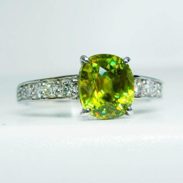 ご予約【大粒超上質カラー!!☆キラキラディープピーコックグリーン