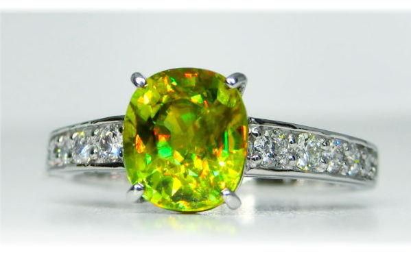 グリーンスフェーン グリーンスフェーン ダイヤモンドリング SH1.52ct D 0.24ct