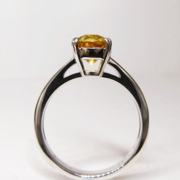 ゴールデンイエロースフェーンダイヤモンドリング SH 1.730ct D
