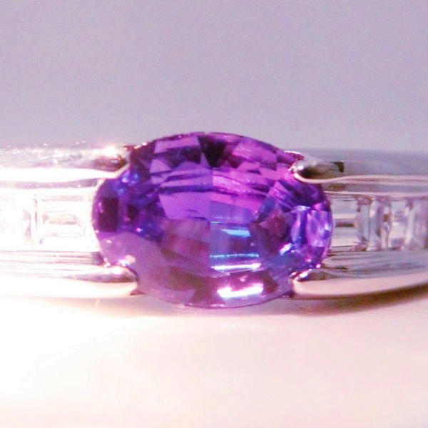 ブラジル産アレキサンドライト ダイヤモンドリング AX 0.66ct D 0.47ct Pt900 GIA鑑別書付 BOUTIQUE LINE