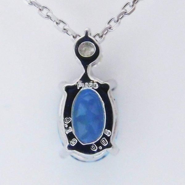 サンタマリアアクアマリン ダイヤモンドネックレス AQ 0.79ct D サンタマリアアクアマリン ダイヤモンドネックレス AQ 0.79ct D