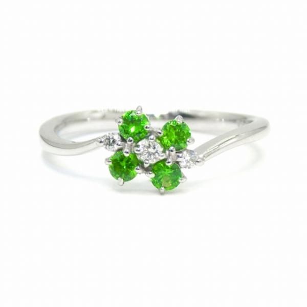 デマントイドガーネット ダイヤモンドリング DTG 0.23ct D 0.04 デマントイドガーネット ダイヤモンドリング DTG 0.23ct D 0.04