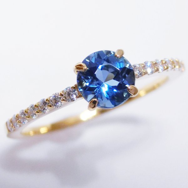 󥿥ޥꥢޥ ɥ AQ 0.465ct D 0.12ct K18YG GGSJ̽ BOUTIQUE LINE