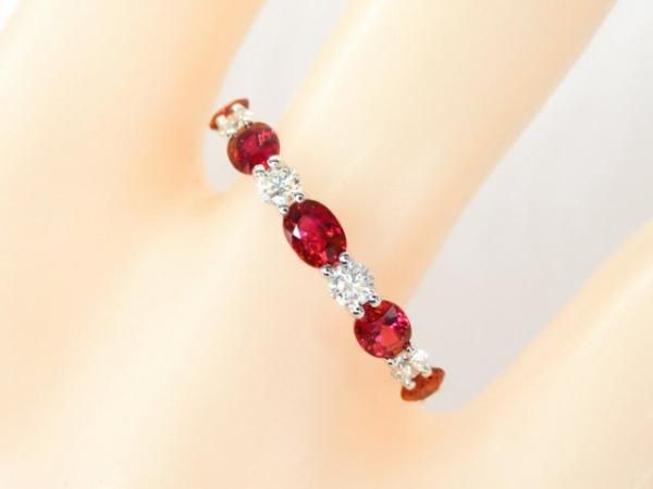ルビー ダイヤモンドハーフエタニティリング R 1.08ct D 0.24ct ルビー ダイヤモンドハーフエタニティリング R 1.08ct D 0.24ct