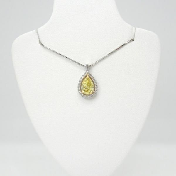 インテンスイエローダイヤモンドネックレス D 1.03ct FIY-SI1 インテンスイエローダイヤモンドネックレス D 1.03ct FIY-SI1