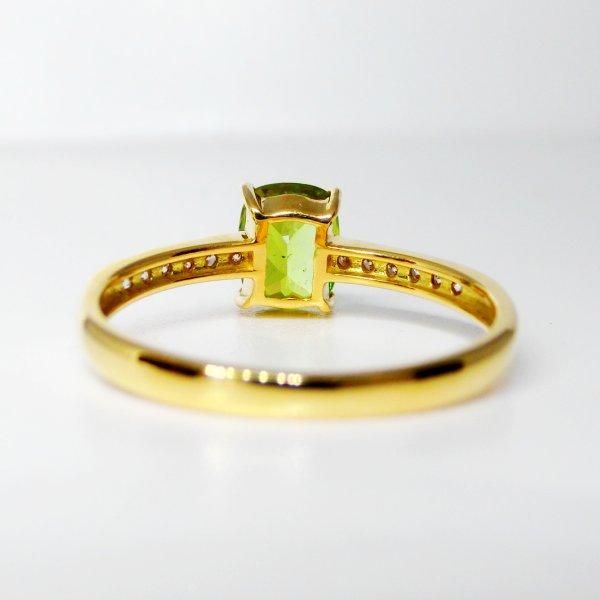 グリーンスフェーンダイヤモンドリング SH 1.01ct D0.12ct K18YG グリーンスフェーンダイヤモンドリング SH 1.01ct D0.12ct K18YG
