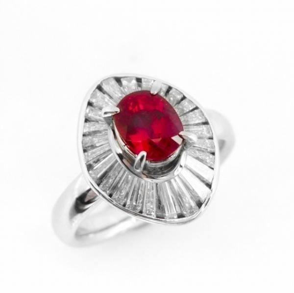 ミャンマー産ルビー ダイヤモンドリング R 1.09ct D 0.85ct GIA ミャンマー産ルビー ダイヤモンドリング R 1.09ct D 0.85ct GIA