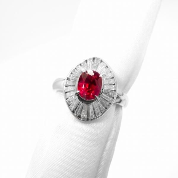 ミャンマー産ルビー ダイヤモンドリング R 1.09ct D 0.85ct GIA ミャンマー産ルビー ダイヤモンドリング R 1.09ct D 0.85ct GIA