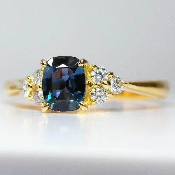 ブラジル産アレキサンドライト ダイヤモンドリング AX 0.396ct D