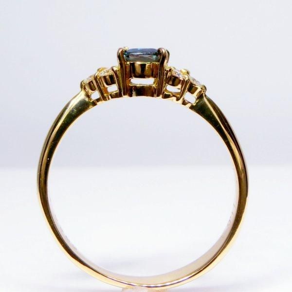 ブラジル産アレキサンドライト ダイヤモンドリング AX 0.396ct D ブラジル産アレキサンドライト ダイヤモンドリング AX 0.396ct D