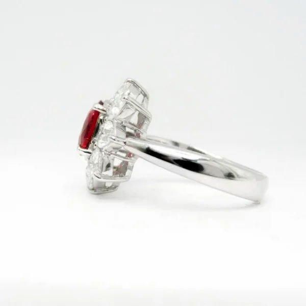 タイ産ルビー ハートシェイプダイヤモンドリング R 1.51ct D タイ産ルビー ハートシェイプダイヤモンドリング R 1.51ct D