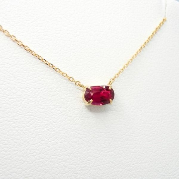 ルビーネックレス R 0.79ct 45cm K18YG GIA鑑別書付 C-LINE ルビーネックレス R 0.79ct 45cm K18YG GIA鑑別書付 C-LINE
