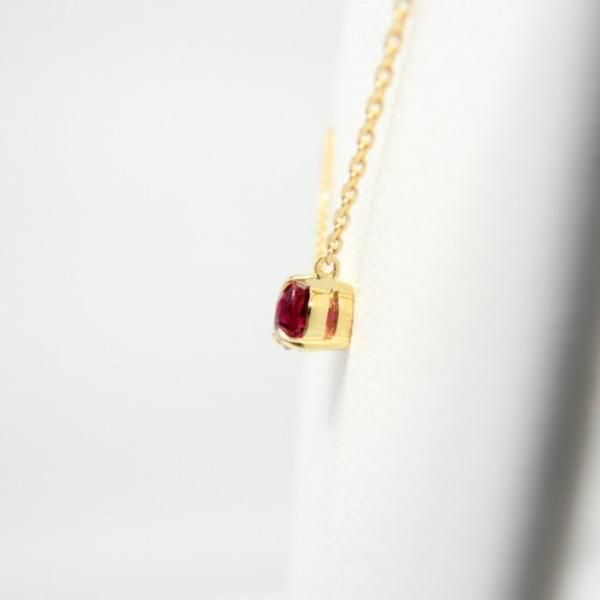 ルビーネックレス R 0.79ct 45cm K18YG GIA鑑別書付 C-LINE ルビーネックレス R 0.79ct 45cm K18YG GIA鑑別書付 C-LINE