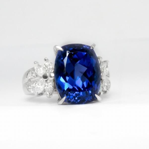 Tanzanite Pt900タンザナイト ダイヤモンドリング (NO.127737