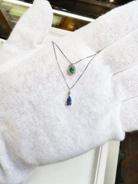 サンタマリアアクアマリン ダイヤモンドネックレス AQ 0.38ct D サンタマリアアクアマリン ダイヤモンドネックレス AQ 0.38ct D