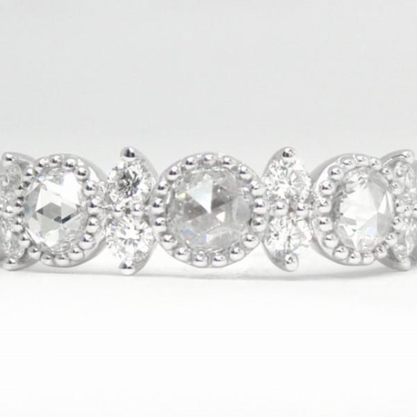 ローズカットダイヤモンド フラワーモチーフリング D 0.56ct ローズカットダイヤモンド フラワーモチーフリング D 0.56ct