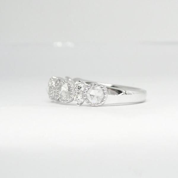 ローズカットダイヤモンド フラワーモチーフリング D 0.56ct ローズカットダイヤモンド フラワーモチーフリング D 0.56ct