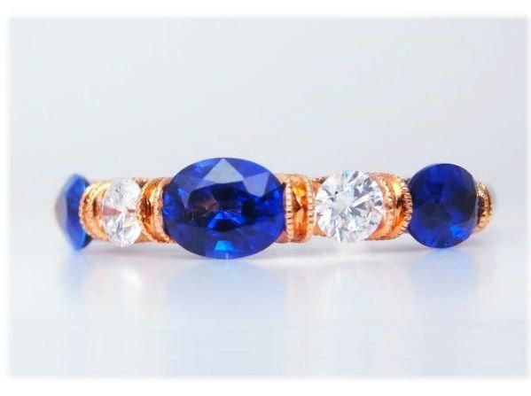 ロイヤルブルーカラーサファイア ダイヤモンドリング SA 1.11ct ロイヤルブルーカラーサファイア ダイヤモンドリング SA 1.11ct