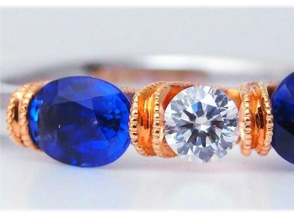 ロイヤルブルーカラーサファイア ダイヤモンドリング SA 1.11ct ロイヤルブルーカラーサファイア ダイヤモンドリング SA 1.11ct