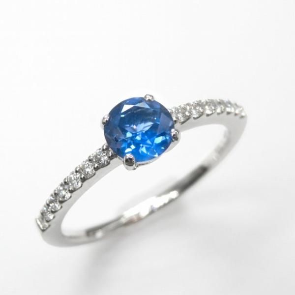 サファイア ダイヤモンドリング SA 3.63ct D 0.07ct Pt900 GRJ